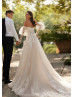 Sweetheart Neck Beaded Lace Tulle Wedding Dress With Detachable Sleeves